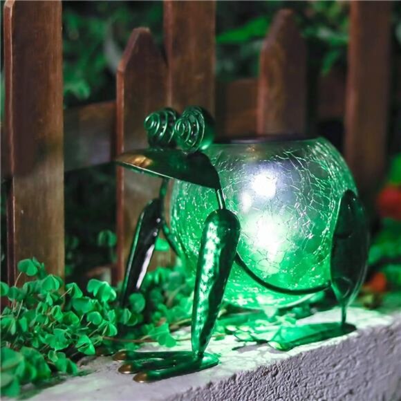 Solar Garden Lantern Waterproof LED Frog Solar Lights Outdoor Decorative lamp - Picture 2 of 8